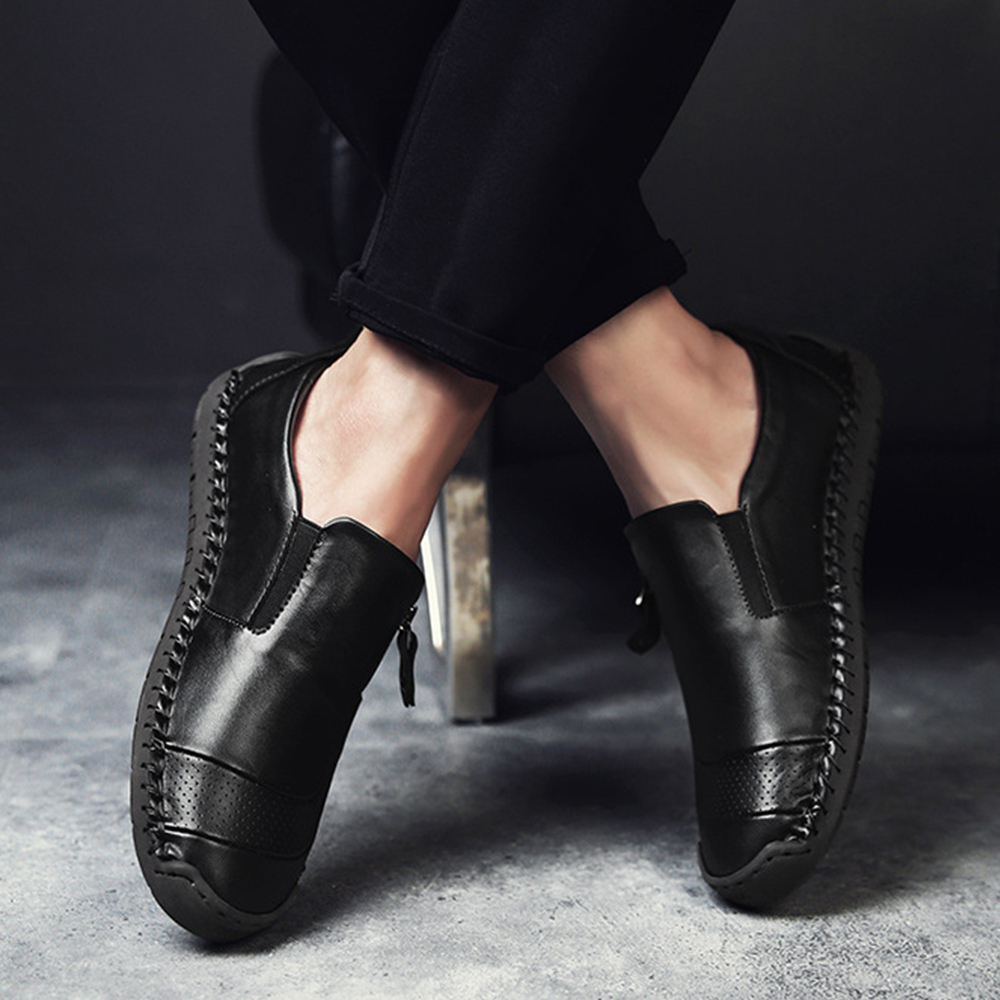 AHLSENTOP Herren-Freizeitschuhe für Frühling und Sommer mit seitlichem Reißverschluss