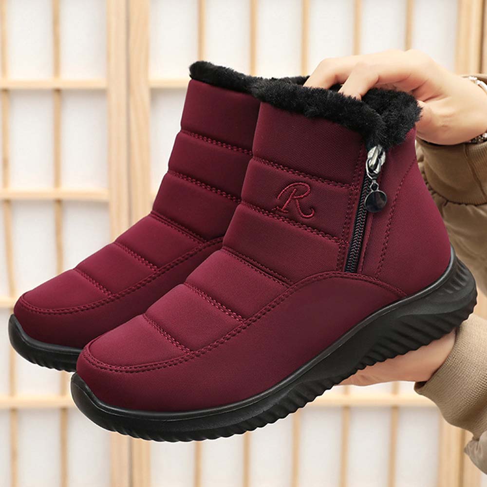 Metallwolke Winter-Fleece-High-Top-warme Baumwollstiefel