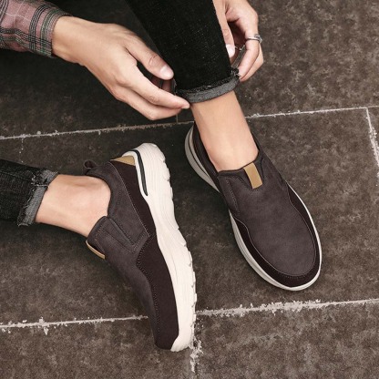 AHLSENTOP Bequeme lässige Herren-Loafer mit dicken Sohlen