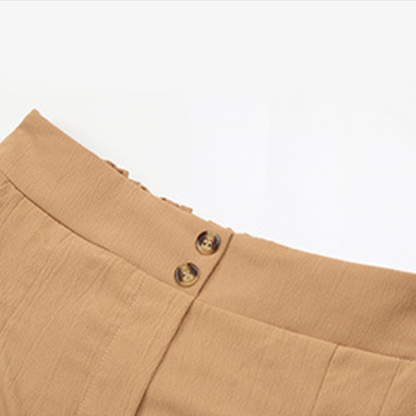 AHLSENTOP Neue Damenshorts mit hoher Taille und weitem Bein