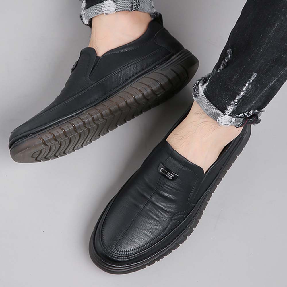 AHLSENTOP Neue Herren-Slip-on-Freizeitschuhe aus Leder