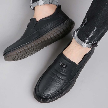 AHLSENTOP Neue Herren-Slip-on-Freizeitschuhe aus Leder