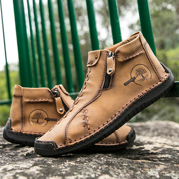Ahlsentop Mid-Top-Loafer mit Nahtreißverschluss