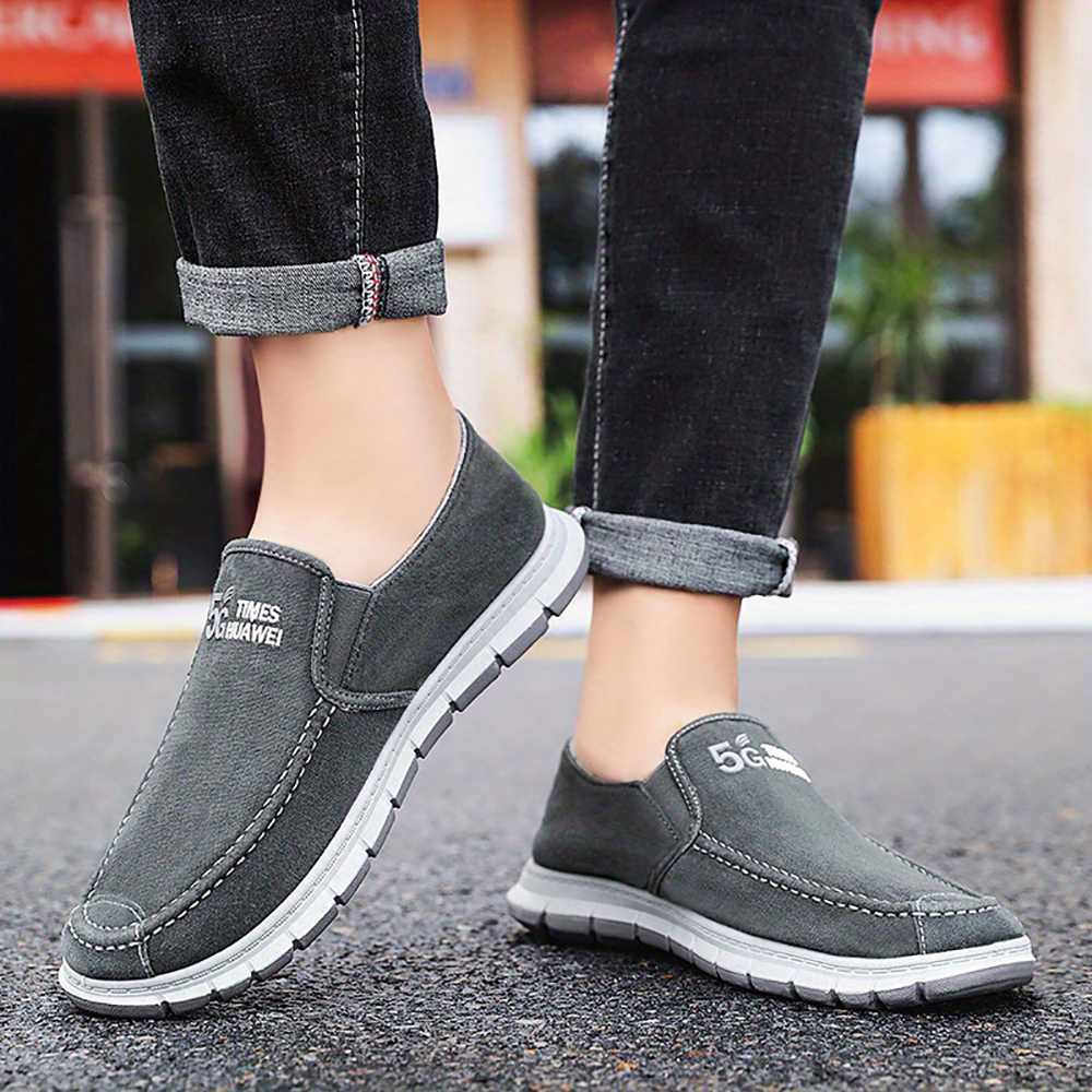 Ahlsentop 2024 Neue lässige, atmungsaktive Slip-On-Leinwandschuhe für Herren