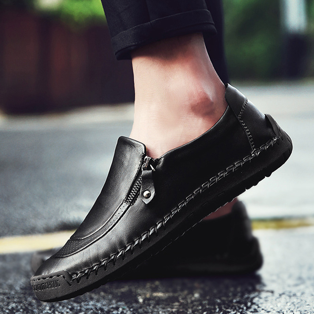 AHLSENTOP Herren-Freizeitschuhe für Frühling und Sommer mit seitlichem Reißverschluss