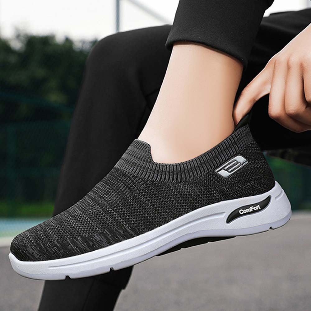 AHLSENTOP Herren-Slip-on-Sneaker aus Fliegenstrick für Frühling und Sommer