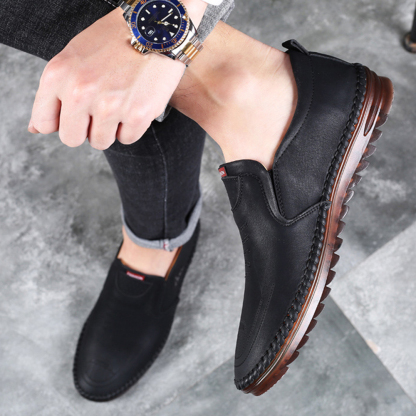 Ahlsentop Handgenähte Slip-On-Schuhe für Herren im neuen Stil mit weicher Sohle