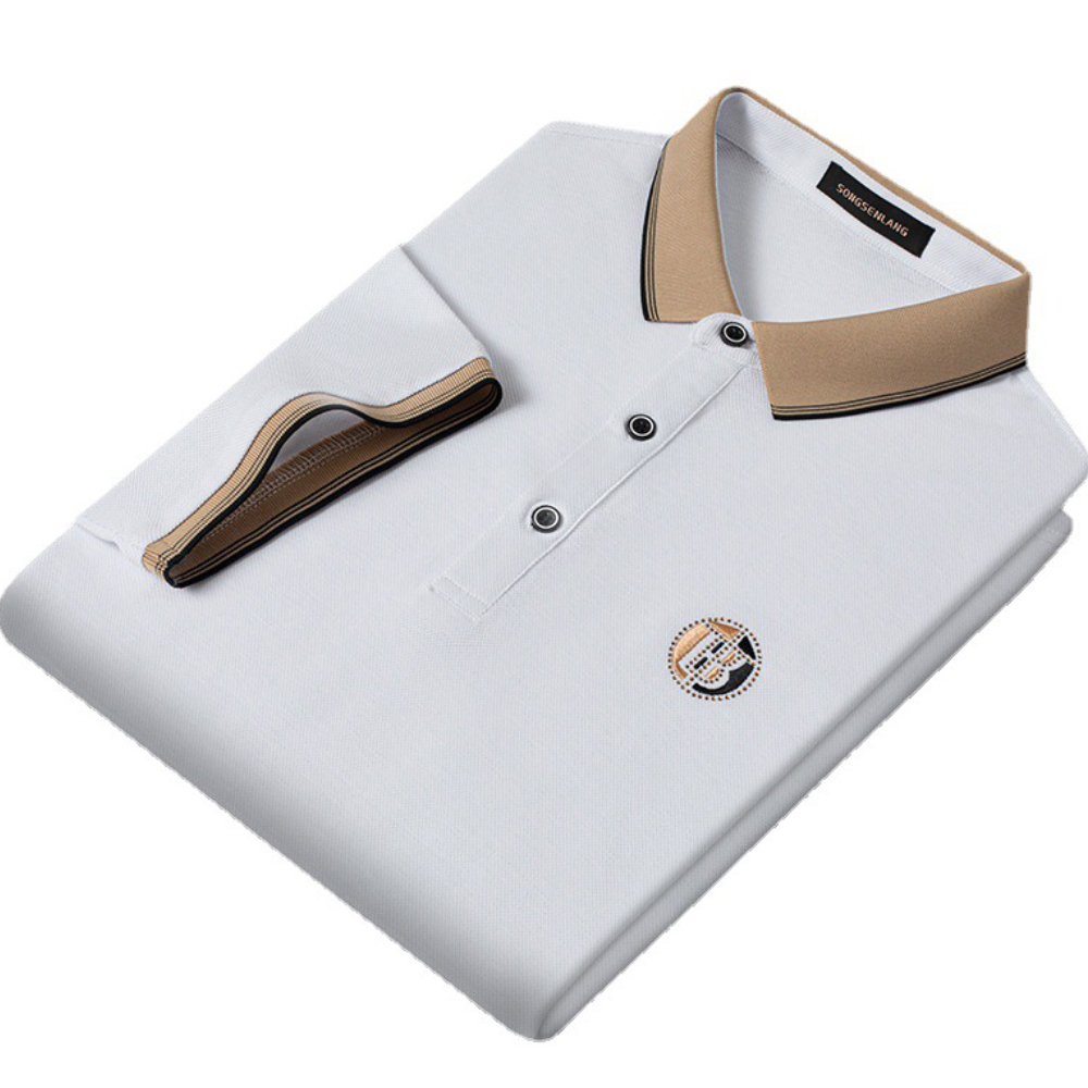 AHLSENTOP Frühling und sommer neue männer lässig revers dünne lose T-shirt POLO-shirt