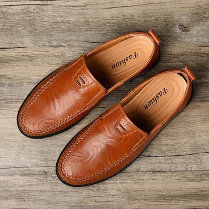Ahlsentop Bequeme, atmungsaktive Freizeit-Lederschuhe für Herren