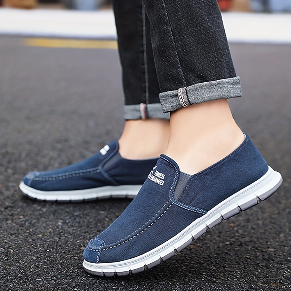 Ahlsentop 2024 Neue lässige, atmungsaktive Slip-On-Leinwandschuhe für Herren