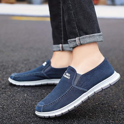 Ahlsentop 2024 Neue lässige, atmungsaktive Slip-On-Leinwandschuhe für Herren