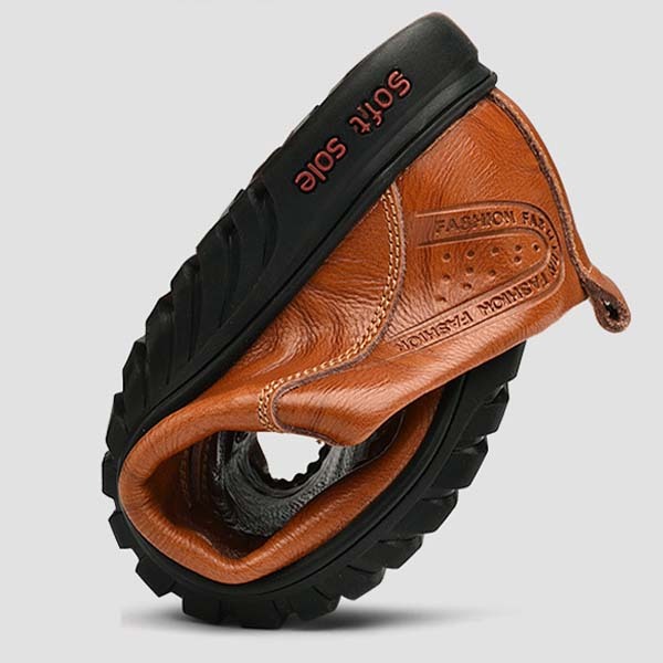 Ahlsentop Bequeme, atmungsaktive Freizeit-Lederschuhe für Herren