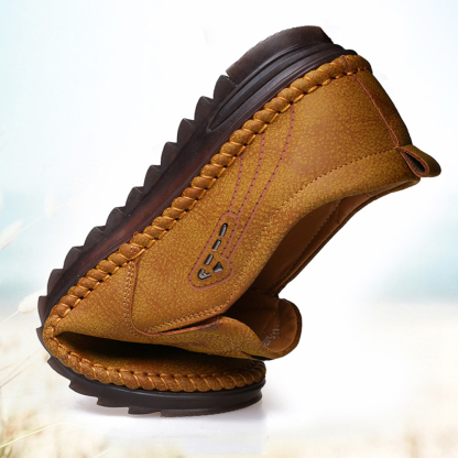 Ahlsentop Neue atmungsaktive Freizeit-Lederschuhe für Herren