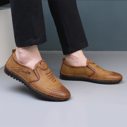 Ahlsentop Neue atmungsaktive Freizeit-Lederschuhe für Herren