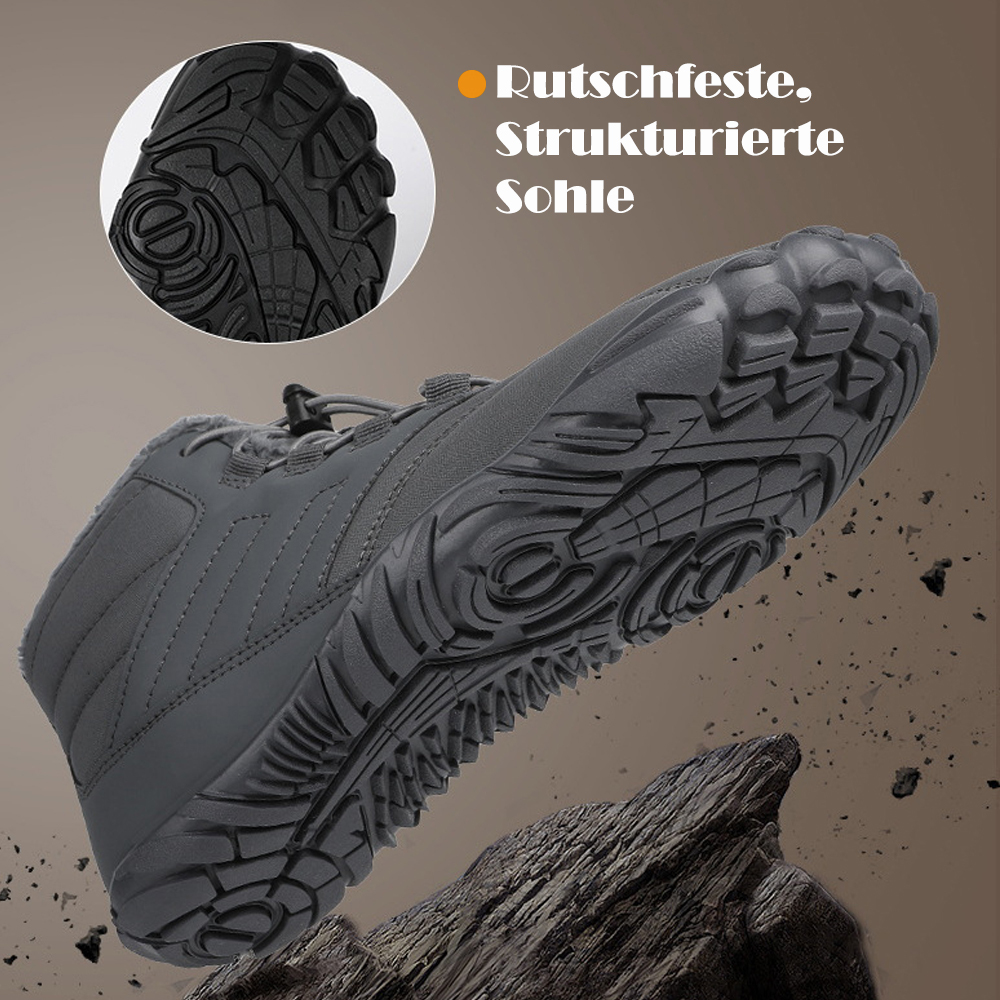 Ahlsentop Neue Outdoor-Fünf-Finger-Schneestiefel, rutschfeste Fleece-Baumwollschuhe