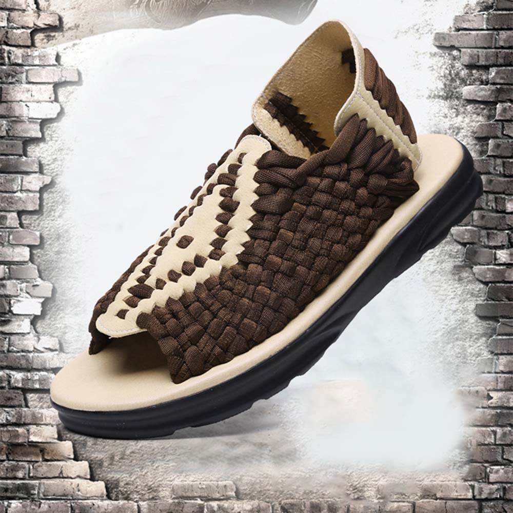 Ahlsentop Neue atmungsaktive gewebte Strandsandalen für Herren