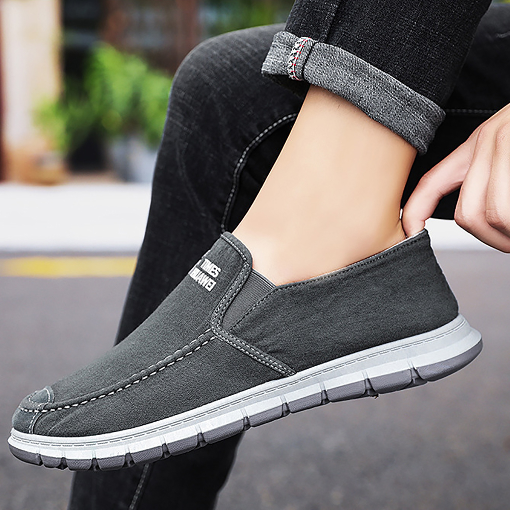 Ahlsentop 2024 Neue lässige, atmungsaktive Slip-On-Leinwandschuhe für Herren