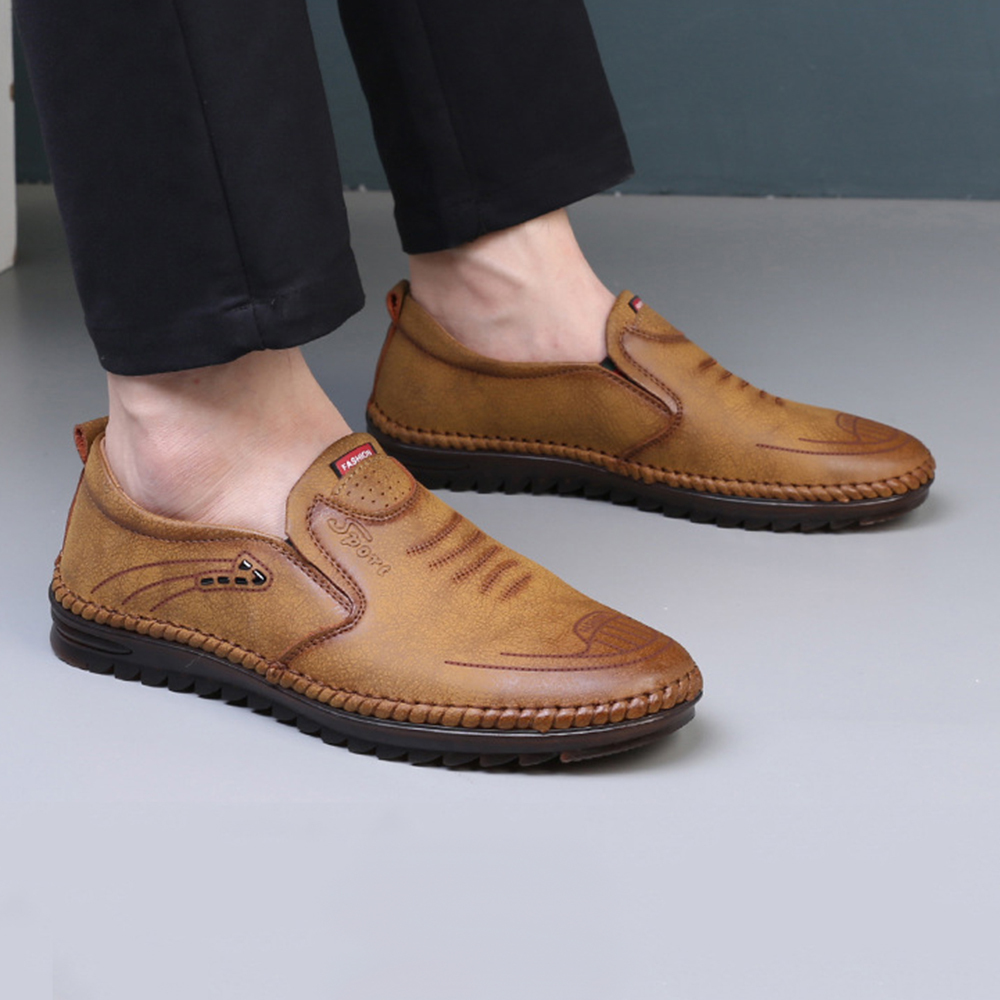 Ahlsentop Neue atmungsaktive Freizeit-Lederschuhe für Herren