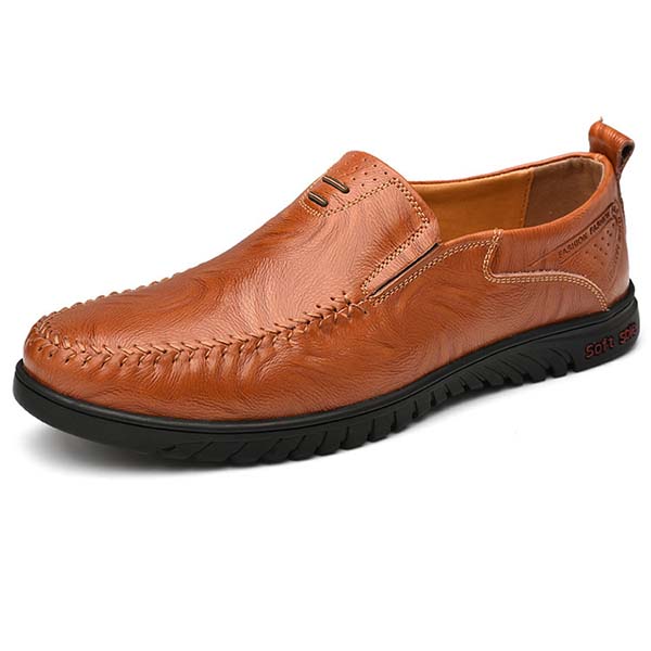 Ahlsentop Bequeme, atmungsaktive Freizeit-Lederschuhe für Herren