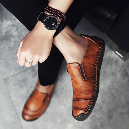 AHLSENTOP Herren-Freizeitschuhe für Frühling und Sommer mit seitlichem Reißverschluss