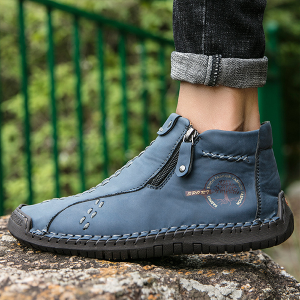Ahlsentop Mid-Top-Loafer mit Nahtreißverschluss