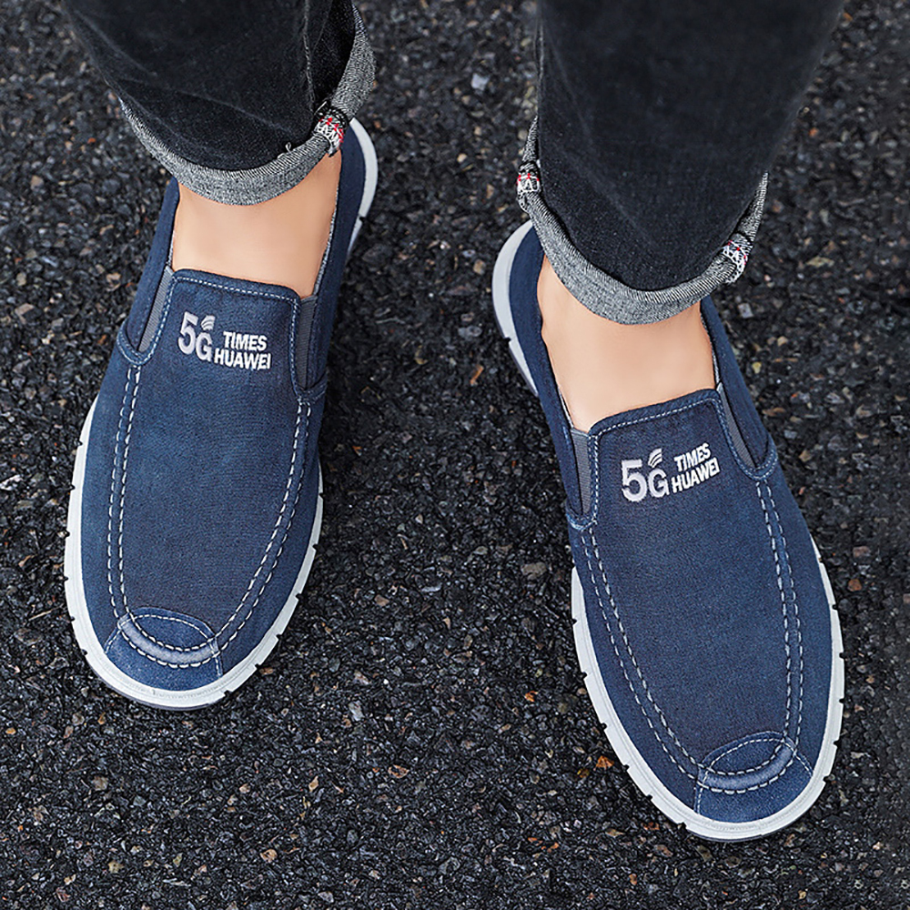 Ahlsentop 2024 Neue lässige, atmungsaktive Slip-On-Leinwandschuhe für Herren