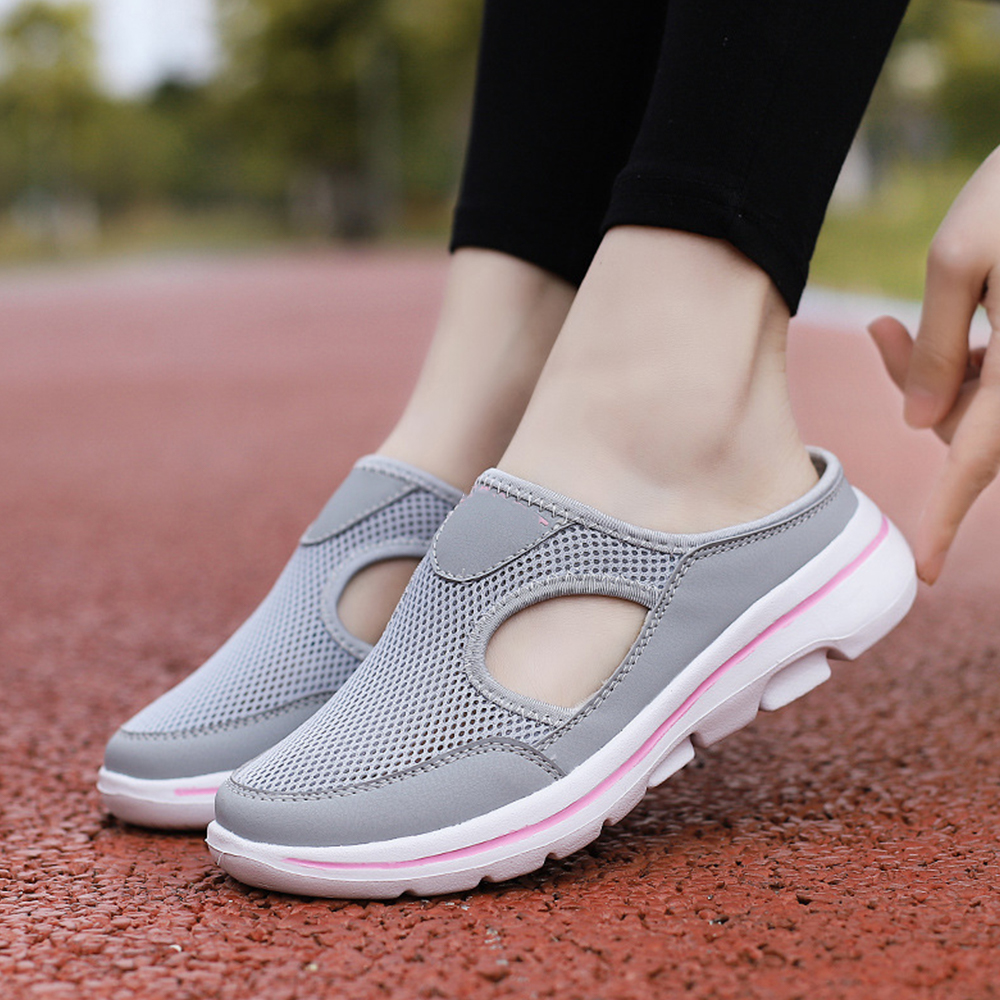 Ahlsentop Sommer neue lässige Mesh-Half-Drag-Sandalen