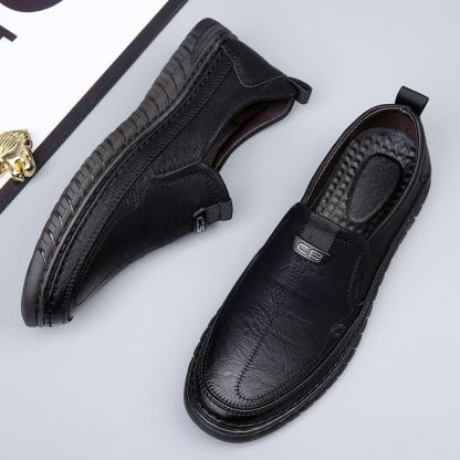 AHLSENTOP Neue Herren-Slip-on-Freizeitschuhe aus Leder