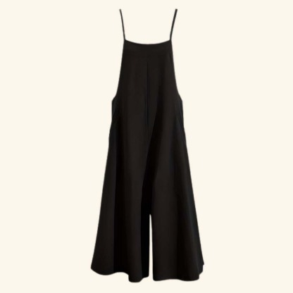 AHLSENTOP™ Damen-Jumpsuit mit hoher Taille ärmellos und weitem Bein