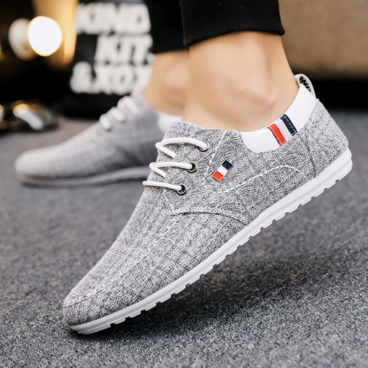 AHLSENTOP™ Herbst neue Herren lässige atmungsaktive flache Segeltuchschuhe
