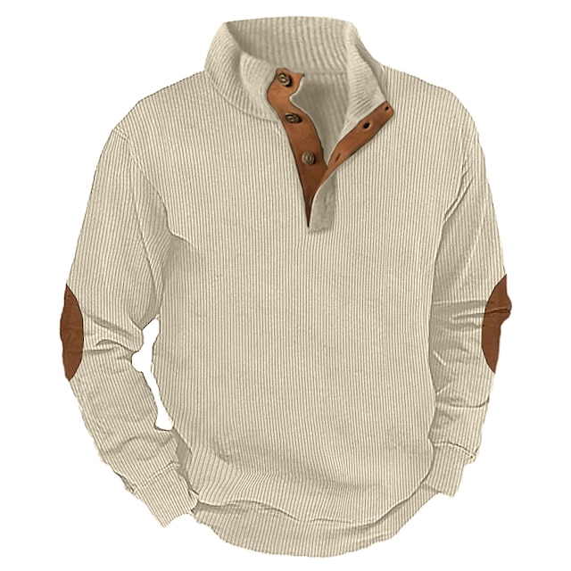 🔥 Letzter Tag der Aktion 60% Rabatt 🔥 Herren Outdoor Freizeit Sweatshirt mit Stehkragen und langen Ärmeln