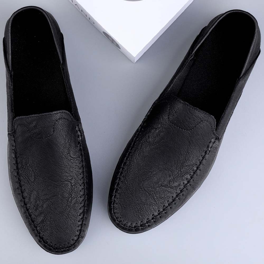 Ahlsentop Neue Slip-On-Freizeitschuhe aus Leder für Herren