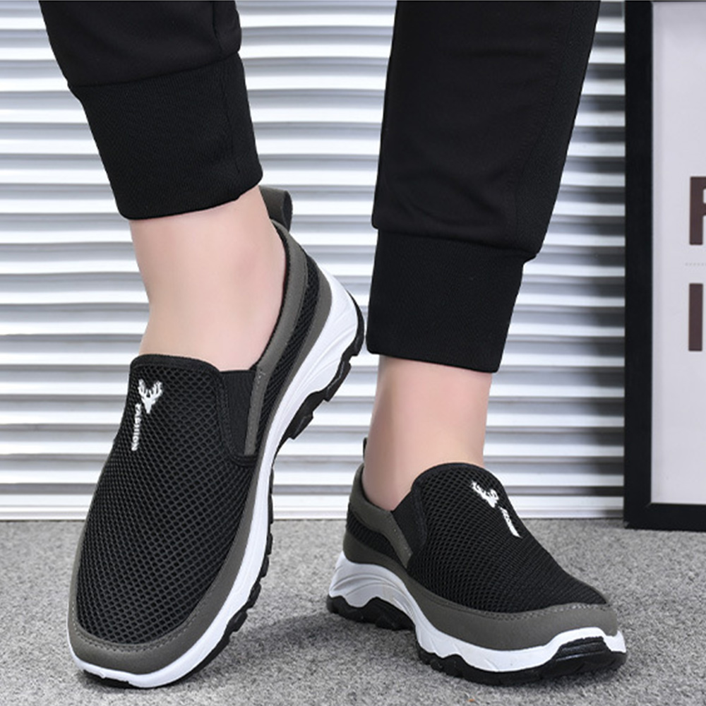 Ahlsentop 2024 Sommer neue bequeme atmungsaktive Mesh-Freizeitschuhe für Herren