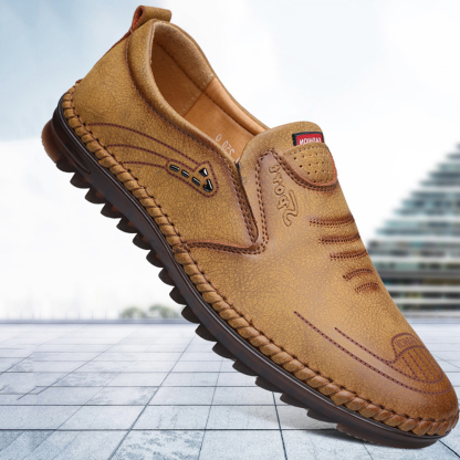 Ahlsentop Neue atmungsaktive Freizeit-Lederschuhe für Herren