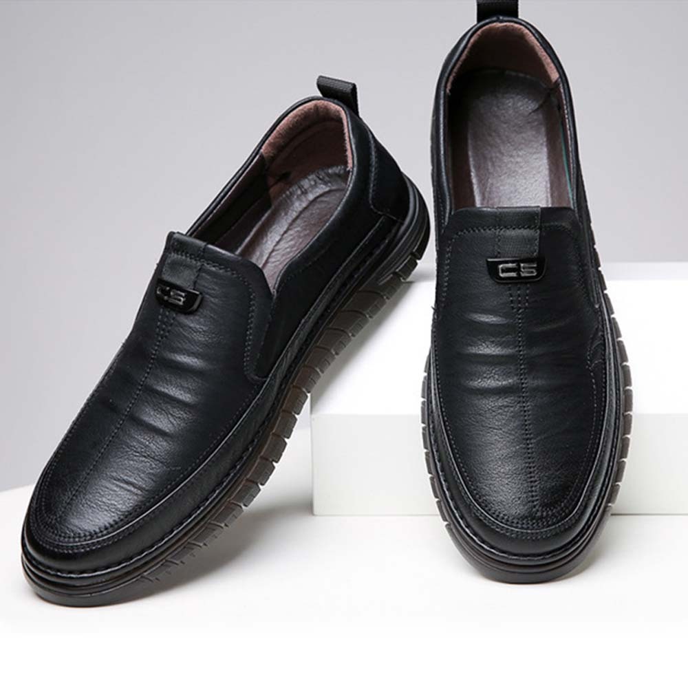 AHLSENTOP Neue Herren-Slip-on-Freizeitschuhe aus Leder