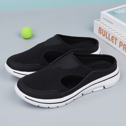 Ahlsentop Sommer neue lässige Mesh-Half-Drag-Sandalen