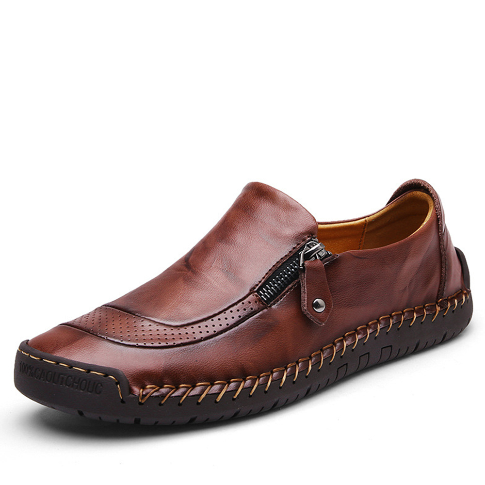 AHLSENTOP Herren-Freizeitschuhe für Frühling und Sommer mit seitlichem Reißverschluss