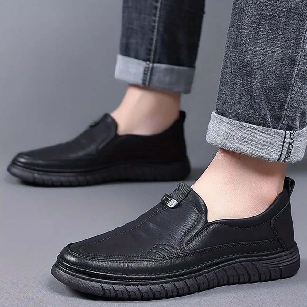 AHLSENTOP Neue Herren-Slip-on-Freizeitschuhe aus Leder