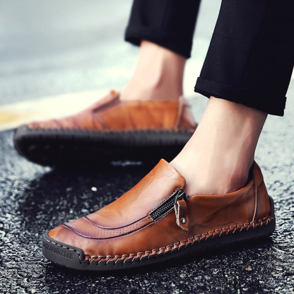 AHLSENTOP Herren-Freizeitschuhe für Frühling und Sommer mit seitlichem Reißverschluss