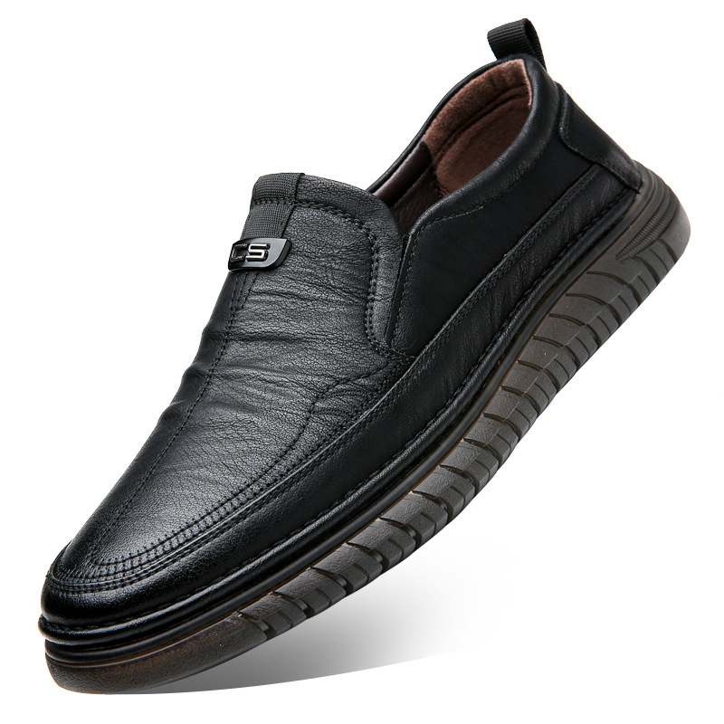 AHLSENTOP Neue Herren-Slip-on-Freizeitschuhe aus Leder