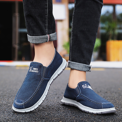 Ahlsentop 2024 Neue lässige, atmungsaktive Slip-On-Leinwandschuhe für Herren