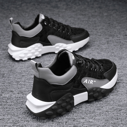 AHLSENTOP Farbblock-Sneaker für Herren mit dicker Sohle