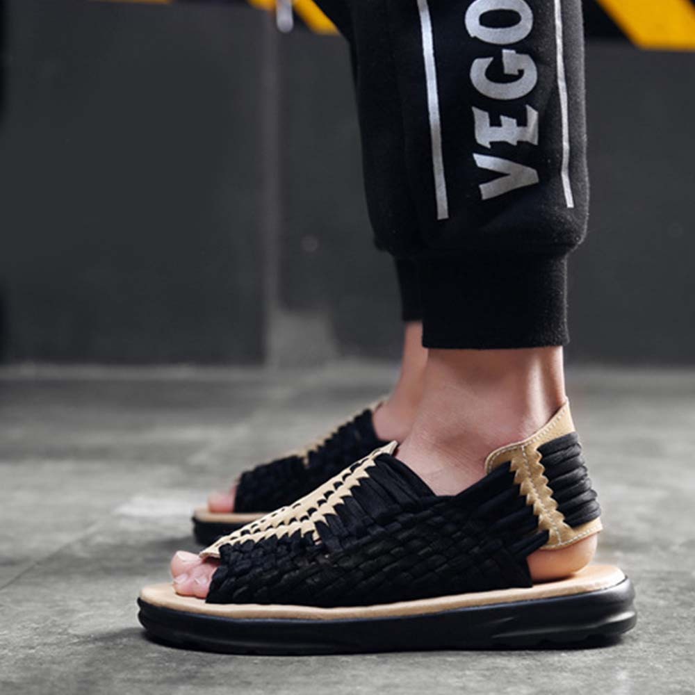 Ahlsentop Neue atmungsaktive gewebte Strandsandalen für Herren