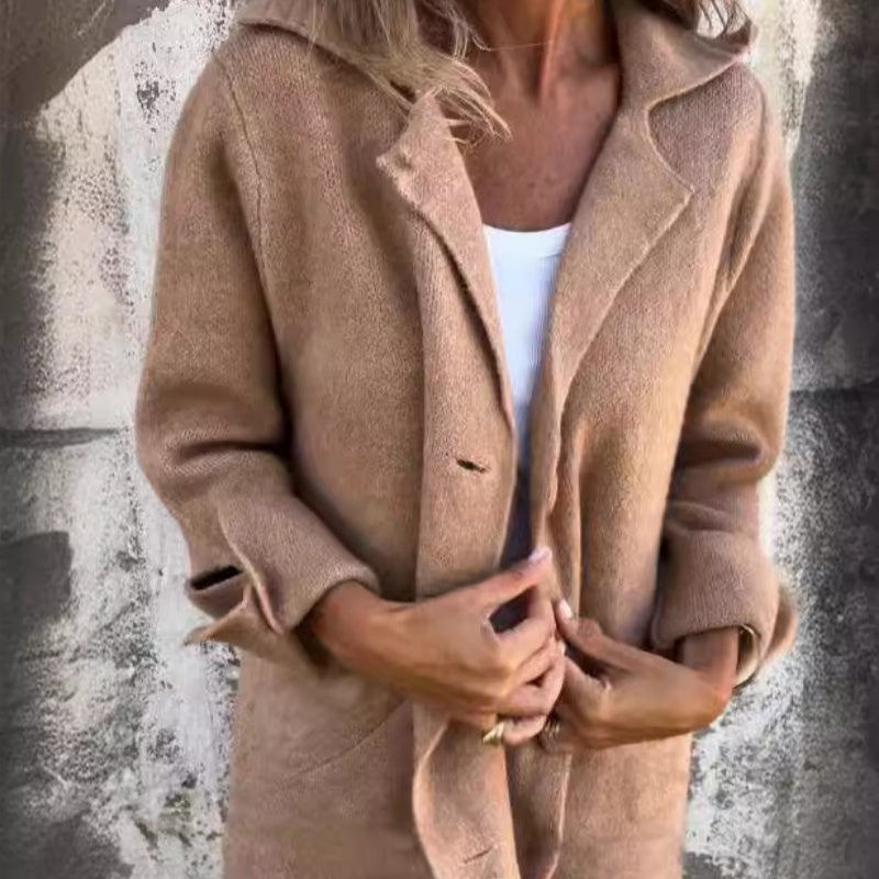 Ahlsentop™ | Bequeme einfarbige lange Jacke