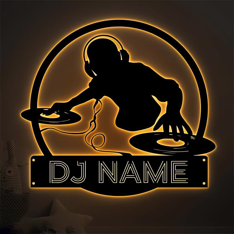 Customized Name DJ Player Metal Sign