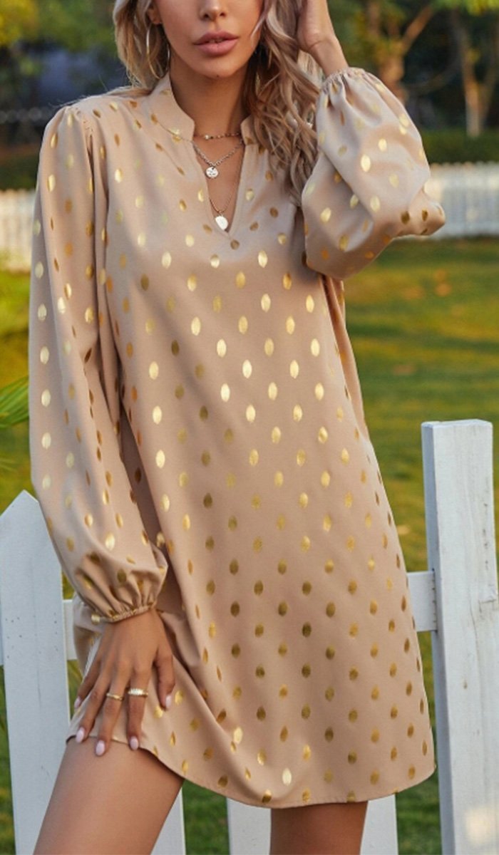 Polka Dot Bronzing Dress