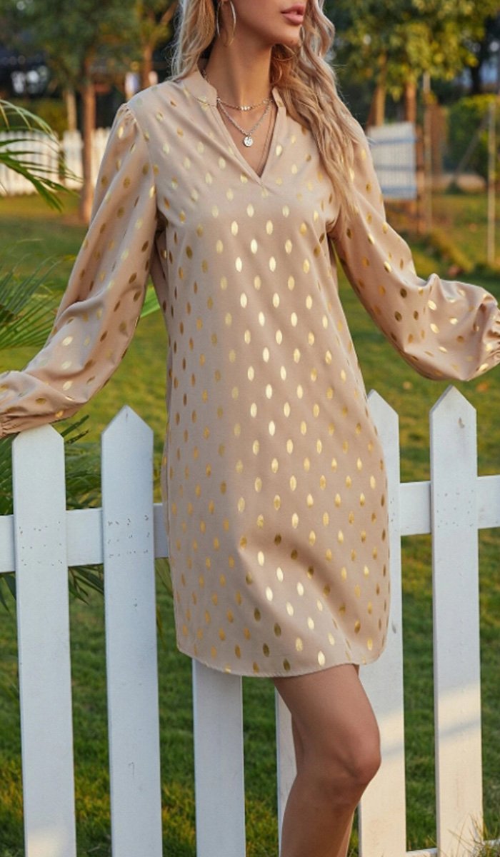 Polka Dot Bronzing Dress