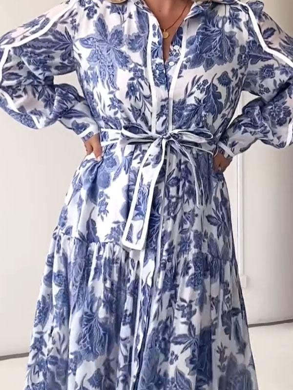 summer casual printed dress