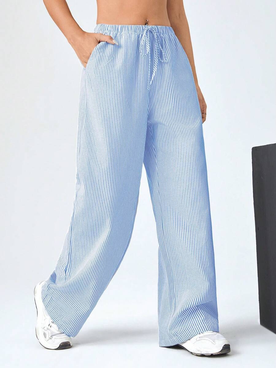 Women's Striped Loose Trousers