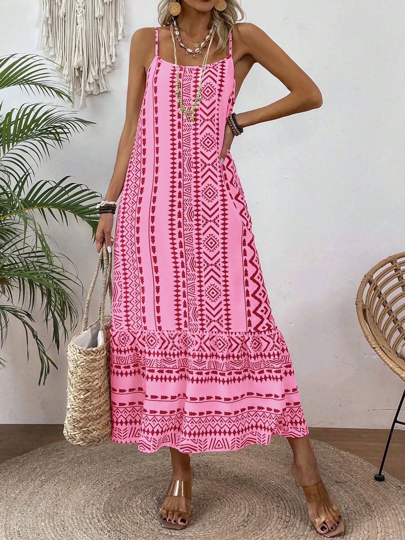 Women Spaghetti Strap Dress